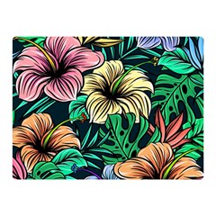 Hibiscus Flower Plant Tropical Double Sided Flano Blanket (mini)  by Simbadda