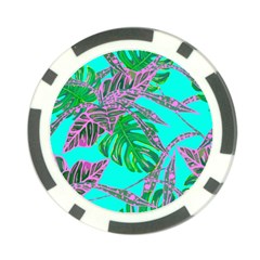 Painting Oil Leaves Reason Pattern Poker Chip Card Guard