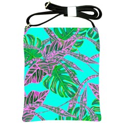 Painting Oil Leaves Reason Pattern Shoulder Sling Bag by Simbadda