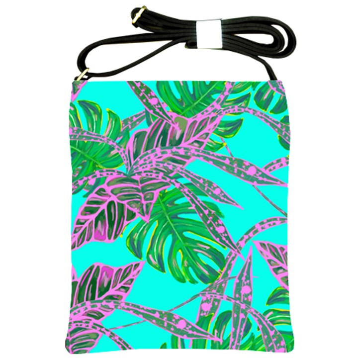 Painting Oil Leaves Reason Pattern Shoulder Sling Bag