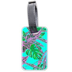 Painting Oil Leaves Reason Pattern Luggage Tag (two Sides) by Simbadda