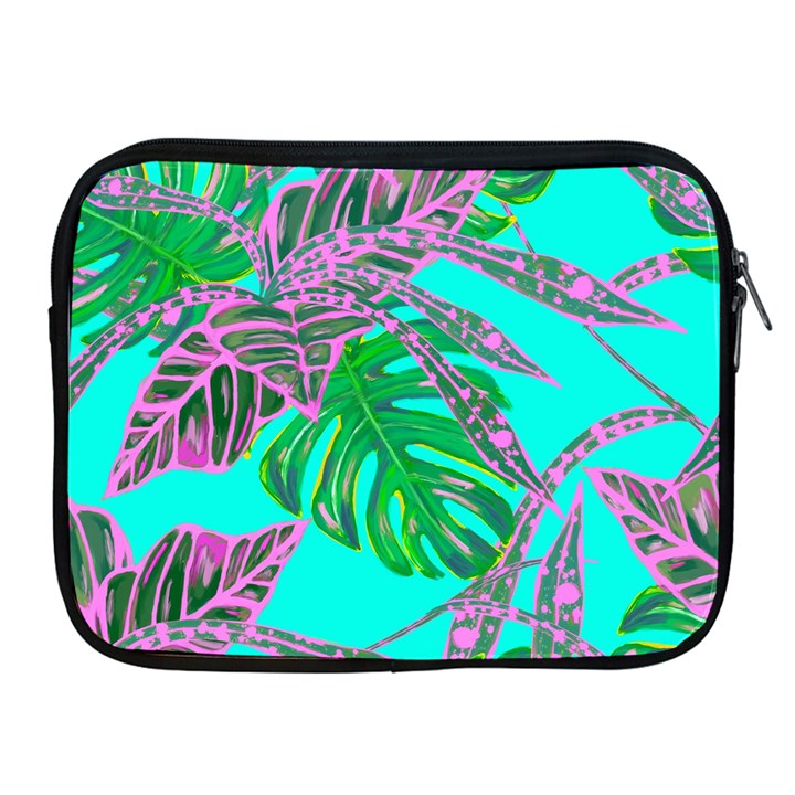 Painting Oil Leaves Reason Pattern Apple iPad 2/3/4 Zipper Cases