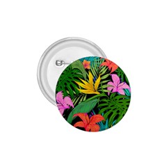 Tropical Greens Leaves Design 1.75  Buttons