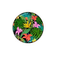 Tropical Greens Leaves Design Hat Clip Ball Marker (10 pack)