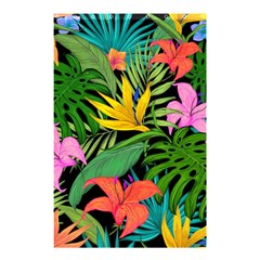 Tropical Greens Leaves Design Shower Curtain 48  x 72  (Small) 