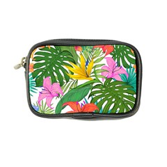 Tropical Greens Leaves Monstera Coin Purse by Simbadda