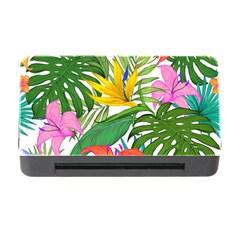 Tropical Greens Leaves Monstera Memory Card Reader With Cf by Simbadda