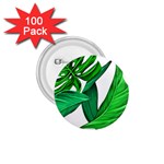 Leaves Tropical Monstera Summer 1.75  Buttons (100 pack)  Front