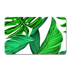 Leaves Tropical Monstera Summer Magnet (rectangular) by Simbadda