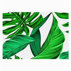 Leaves Tropical Monstera Summer Large Glasses Cloth