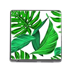 Leaves Tropical Monstera Summer Memory Card Reader (Square 5 Slot)