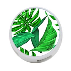 Leaves Tropical Monstera Summer 4-Port USB Hub (One Side)