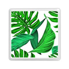 Leaves Tropical Monstera Summer Memory Card Reader (square) by Simbadda