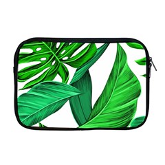 Leaves Tropical Monstera Summer Apple Macbook Pro 17  Zipper Case by Simbadda