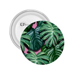 Painting Leaves Tropical Jungle 2 25  Buttons by Simbadda