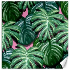 Painting Leaves Tropical Jungle Canvas 16  X 16  by Simbadda