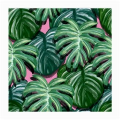 Painting Leaves Tropical Jungle Medium Glasses Cloth by Simbadda