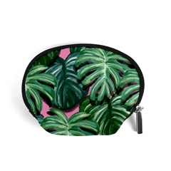 Painting Leaves Tropical Jungle Accessory Pouch (small) by Simbadda