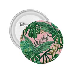 Tropical Greens Leaves Design 2 25  Buttons by Simbadda