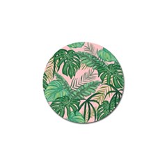 Tropical Greens Leaves Design Golf Ball Marker (10 Pack) by Simbadda