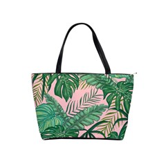 Tropical Greens Leaves Design Classic Shoulder Handbag by Simbadda