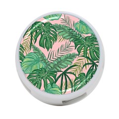 Tropical Greens Leaves Design 4-port Usb Hub (one Side) by Simbadda