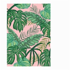 Tropical Greens Leaves Design Small Garden Flag (two Sides) by Simbadda