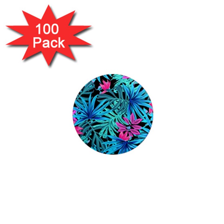 Leaves Picture Tropical Plant 1  Mini Magnets (100 pack) 