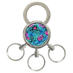 Leaves Picture Tropical Plant 3-ring Key Chain by Simbadda