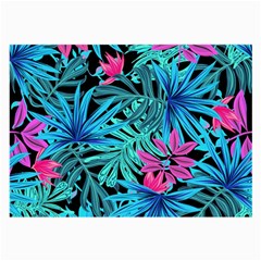 Leaves Picture Tropical Plant Large Glasses Cloth by Simbadda