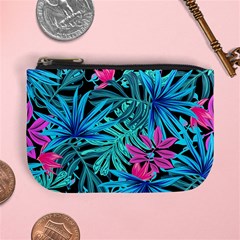 Leaves Picture Tropical Plant Mini Coin Purse by Simbadda