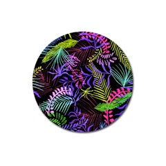 Leaves Nature Design Plant Magnet 3  (round) by Simbadda