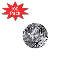 Drawing Leaves Nature Picture 1  Mini Magnets (100 Pack)  by Simbadda