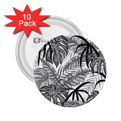 Drawing Leaves Nature Picture 2 25  Buttons (10 Pack)  by Simbadda