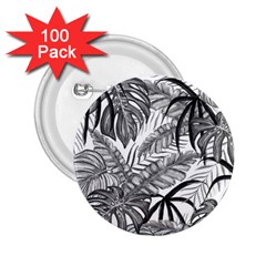 Drawing Leaves Nature Picture 2 25  Buttons (100 Pack)  by Simbadda