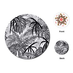 Drawing Leaves Nature Picture Playing Cards Single Design (round) by Simbadda