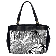 Drawing Leaves Nature Picture Oversize Office Handbag (2 Sides) by Simbadda