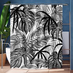 Drawing Leaves Nature Picture Shower Curtain 60  X 72  (medium)  by Simbadda