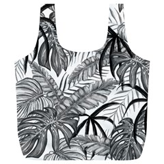 Drawing Leaves Nature Picture Full Print Recycle Bag (xl) by Simbadda