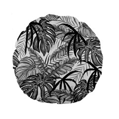 Drawing Leaves Nature Picture Standard 15  Premium Flano Round Cushions by Simbadda