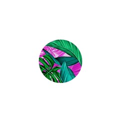 Tropical Greens Monstera Summer 1  Mini Magnets by Simbadda