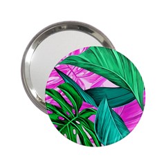 Tropical Greens Monstera Summer 2 25  Handbag Mirrors by Simbadda