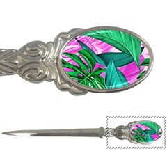 Tropical Greens Monstera Summer Letter Opener by Simbadda