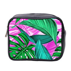 Tropical Greens Monstera Summer Mini Toiletries Bag (two Sides) by Simbadda