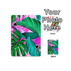 Tropical Greens Monstera Summer Playing Cards 54 Designs (mini) by Simbadda