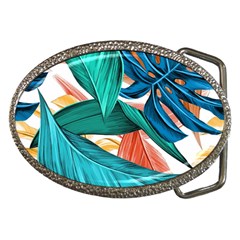 Leaves Tropical Summer Exotic Belt Buckles by Simbadda