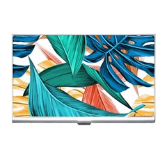 Leaves Tropical Summer Exotic Business Card Holder