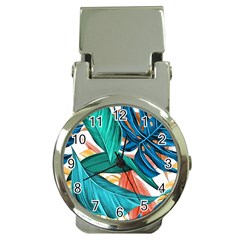 Leaves Tropical Summer Exotic Money Clip Watches by Simbadda