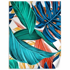 Leaves Tropical Summer Exotic Canvas 12  X 16  by Simbadda