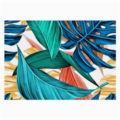 Leaves Tropical Summer Exotic Large Glasses Cloth by Simbadda